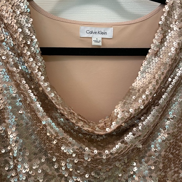Calvin Klein Sequin Top - Picture 2 of 6